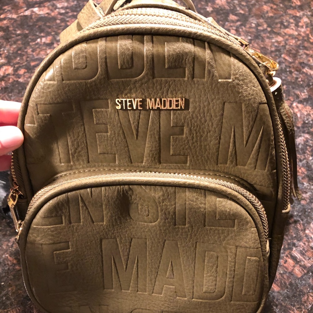 Steve Madden army green backpack